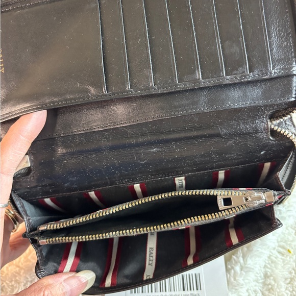 BALLY Baliro Leather Zip Around Wallet Color Multi - Picture 11 of 16